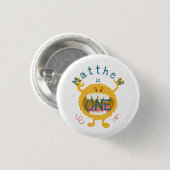 Cute Yellow Monster Ronde Button 3,2 Cm (Voorkant /achterkant)