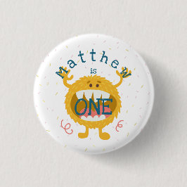  Cute Yellow Monster Ronde Button 3,2 Cm