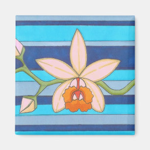 Cute Yellow Orchid Flower Custom fridge Magnet Magneet