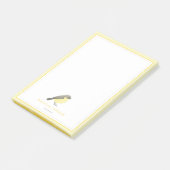 Cute Yellow Robin - Gepersonaliseerd Post-it® Notes (Schuin)