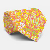 Cute yellow roze bloem mok stropdas (Opgerold)