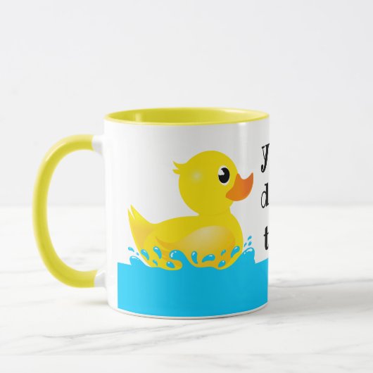 Cute Yellow Rubber Duck Splashing about Mok (Links)