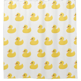 Cute Yellow Rubber Ducky Douche Rideau
