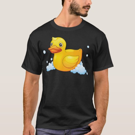 Cute Yellow Rubber Ducky - Duck tshirt Duckie shir (Voorkant)