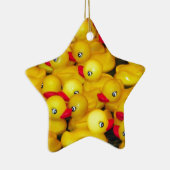 Cute yellow rubberkokers keramisch ornament (Rechts)