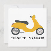 Cute Yellow Scooter Hartelijk dank dat u IT-Kaart  (Voorkant)