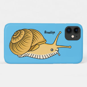 Cute yellow slak cartoon illustratie iPhone 11 hoesje