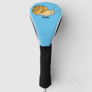 Cute yellow slak cartoon illustratie golfheadcover