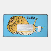 Cute yellow snail cartoon (Clavier et souris)