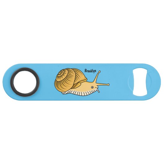 Cute yellow snail cartoon (Devant (Horizontal))