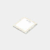 Cute Yellow Stars Pattern Kinder Post-it Notes (Schuin)