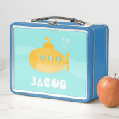 Cute Yellow Submarine Underwater Kinder gepersonal (In situ)