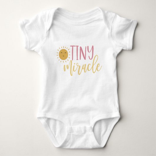 Cute Yellow Sun Tiny Mirakel Romper (Voorkant)