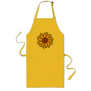Cute Yellow Sunflower Summer Lang Schort