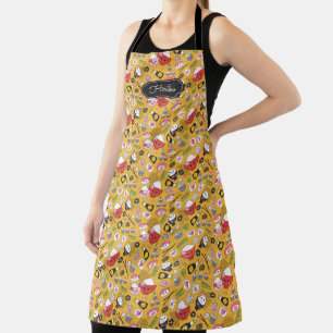Cute Yellow Sushi Pattern Schort
