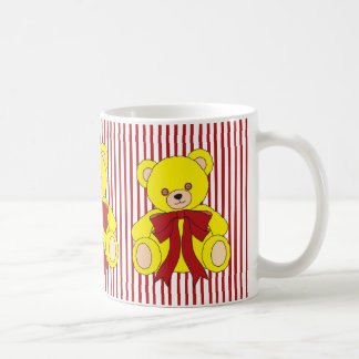 Cute Yellow Teddy Bear Christmas Mug