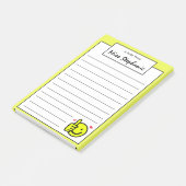 Cute Yellow Thumbs op glimlach vanaf leraar Post-it® Notes (Schuin)