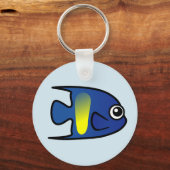 Cute Yellowbar Angelfish Sleutelhanger (Voorkant)