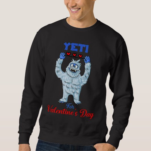 Cute Yeti For Valentine's Day Trui (Voorkant)