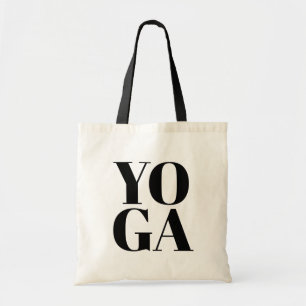 Cute YOGA-canvas tas met moderne typografie