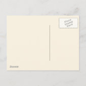 Cute Yoga fille Merci noir Brown cheveux carte pos (Dos)