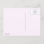 Cute Yoga Girl Bedankt | Briefkaart met zwarte haa (Achterkant)