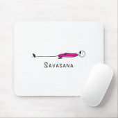 Cute Yoga Stick Figuur Muismat (Met muis)