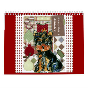Cute Yorkie Calendar Kalender