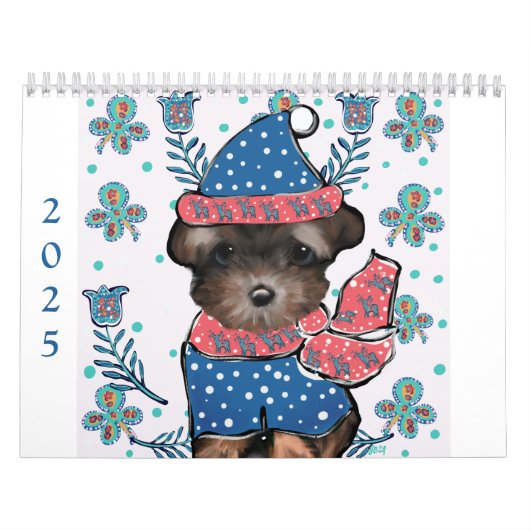 Cute Yorkie Calendar Kalender (Hoes)