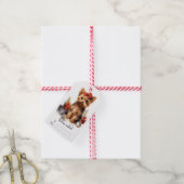 Cute Yorkie Dog Cadeaulabel (Met Touw)