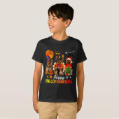 Cute Yorkie Happy Hallothanksmas Halloween Thanksg T-shirt (Voorkant volledig)