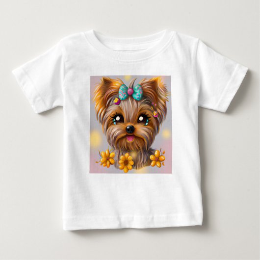 Cute Yorkie Kawaii Puppy (Voorkant)