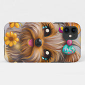 Cute Yorkie Kawaii Puppy Case-Mate iPhone Case (Achterkant (horizontaal))