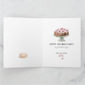 Cute Yorkie Waterverf Custom Name Moederdag Kaart (Binnen)