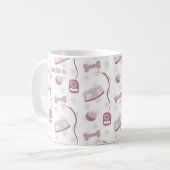 Cute Yorkshire Terrier Anniversaire Café Mug (Devant gauche)