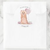 Cute Yorkshire Terrier Dit boek behoort tot Ronde Sticker (Tas)