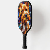 Cute Yorkshire Terrier Dog Pickleball Paddle (Links)