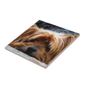Cute Yorkshire Terrier Dog Tegeltje (Zijkant)