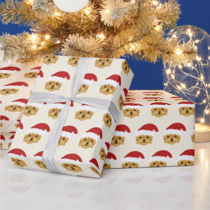 Cute Yorkshire Terrier Pattern Kerstmis Cadeaupapier