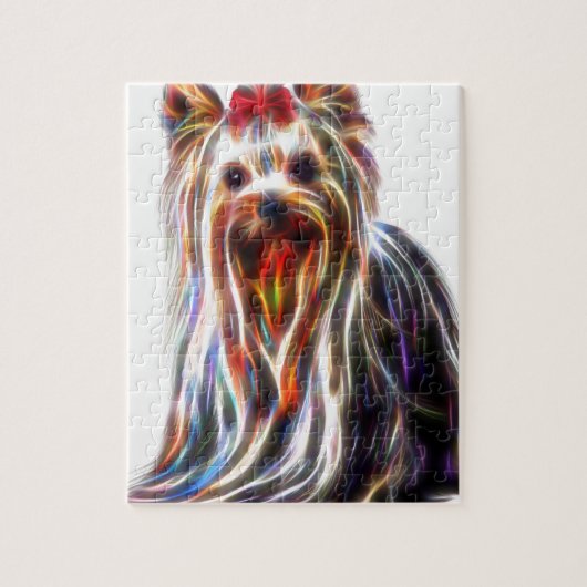 Cute Yorkshire Yorkie Terrier Legpuzzel (Verticaal)