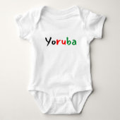 Cute Yoruba leuke tekst Romper (Voorkant)