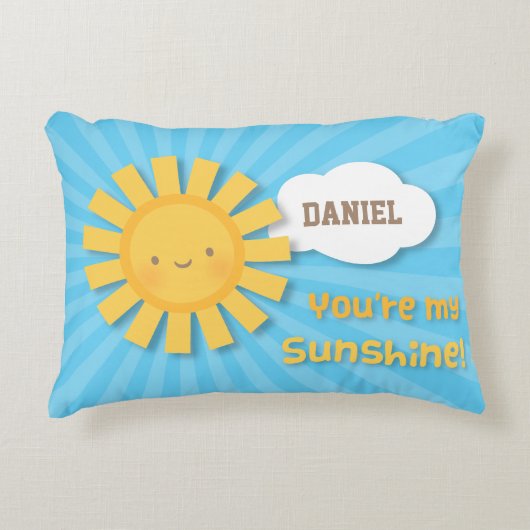 Cute You are my Sunshine Kids Chambre Coussin (Devant)