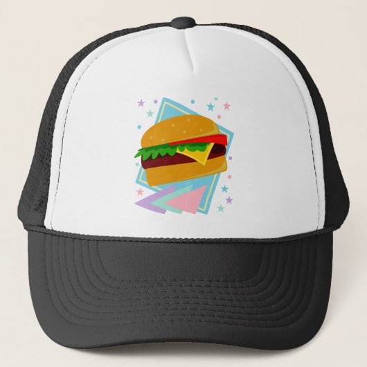 Cute Yummy Burger Trucker Pet (Voorkant)