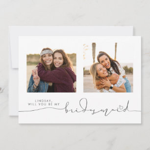 Cute zal je mijn Bridesmaid twee foto's zijn