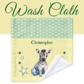 Cute zebra ajouter nom pois étoiles vert