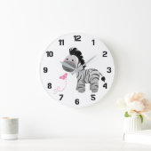 Cute Zebra and Butterfly Nursery Grote Klok (Huis)