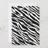 Cute Zebra Animal Print Baby shower Kaart (Achterkant)