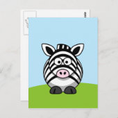 Cute Zebra Briefkaart (Voorkant / Achterkant)