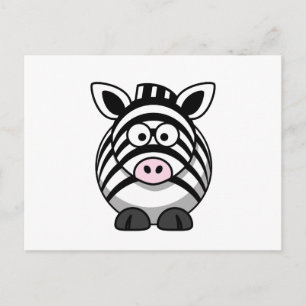 Cute Zebra Briefkaart