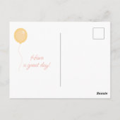 Cute Zebra Cartoon - Kinderverjaardag Briefkaart (Achterkant)